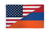 USA/Armenia Combination Flag 3x5ft Poly - Flags Importer