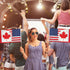 USA/Canada Combination 12x18in Stick Flag - Flags Importer