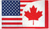 USA/Canada Combination Flag 3x5ft Poly - Flags Importer