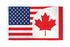 USA/Canada Combination Flag 3x5ft Poly - Flags Importer