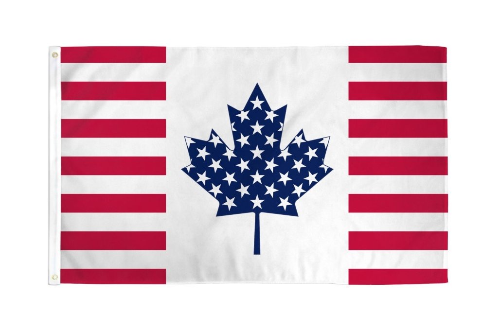 USA/Canada Friendship Flag 3x5ft Poly - Flags Importer