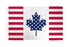 USA/Canada Friendship Flag 3x5ft Poly - Flags Importer