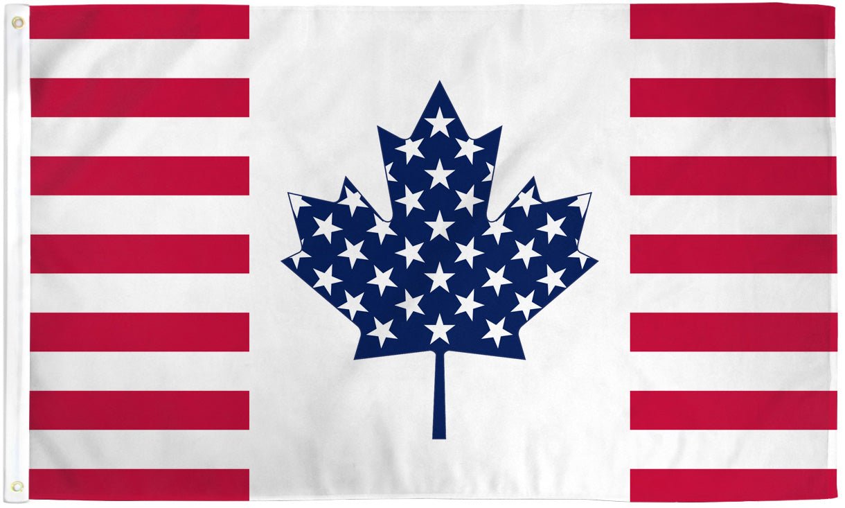 USA/Canada Friendship Flag 3x5ft Poly - Flags Importer