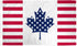 USA/Canada Friendship Flag 3x5ft Poly - Flags Importer