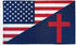 USA/Christian Combination Flag 3x5ft Poly - Flags Importer