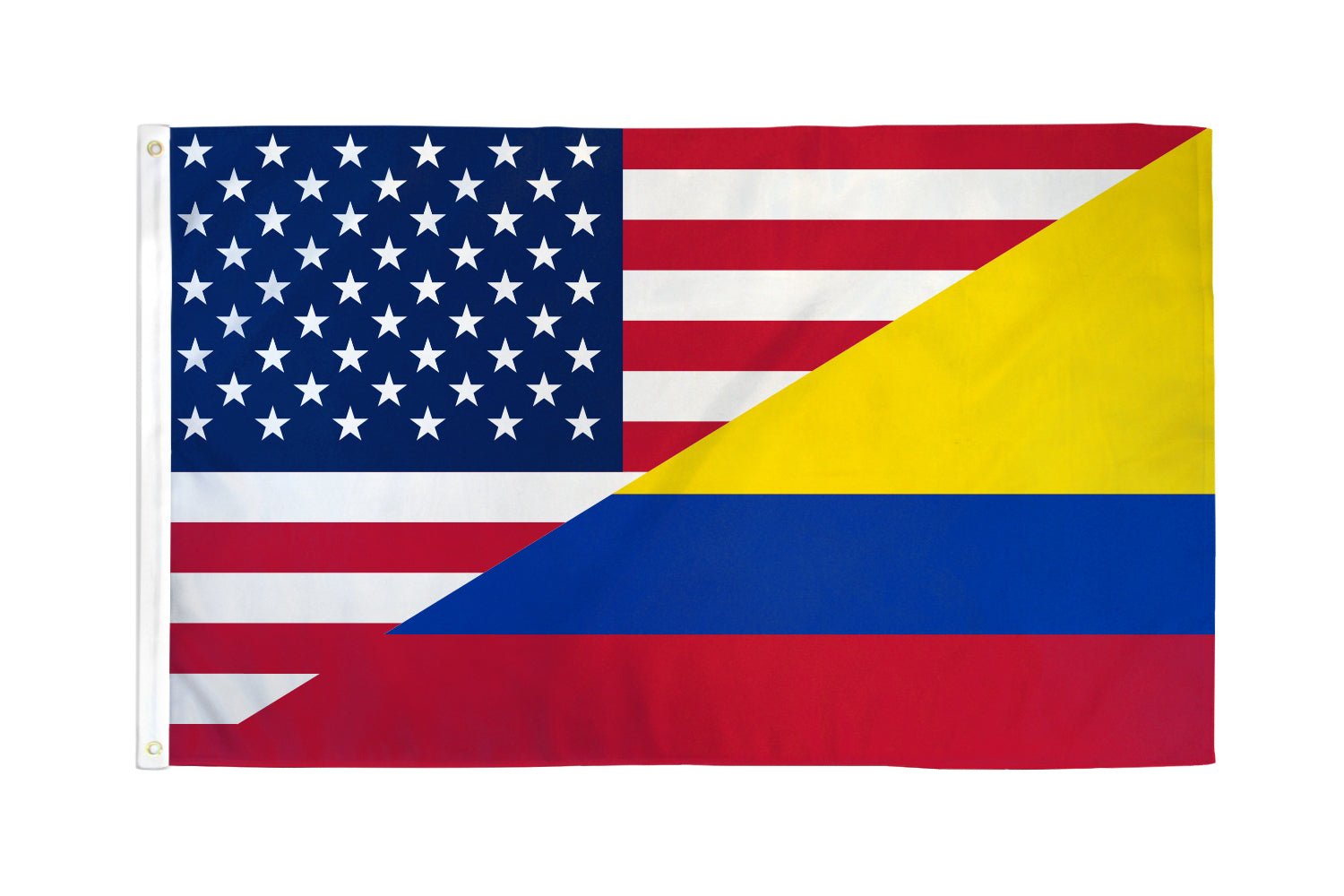 USA/Colombia Combination Flag 3x5ft Poly - Flags Importer