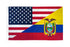 USA/Ecuador Combination Flag 3x5ft Poly - Flags Importer