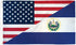 USA/El Salvador Combination Flag 3x5ft Poly - Flags Importer