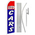 Used Cars (Red & Blue) Super Flag & Pole Kit - Flags Importer