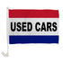 Used Cars (RWB) Single - Sided Car Flag - Flags Importer