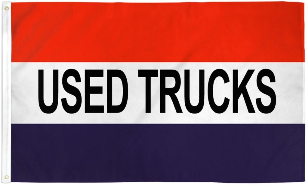 Used Trucks Flag 3x5ft Poly - Flags Importer