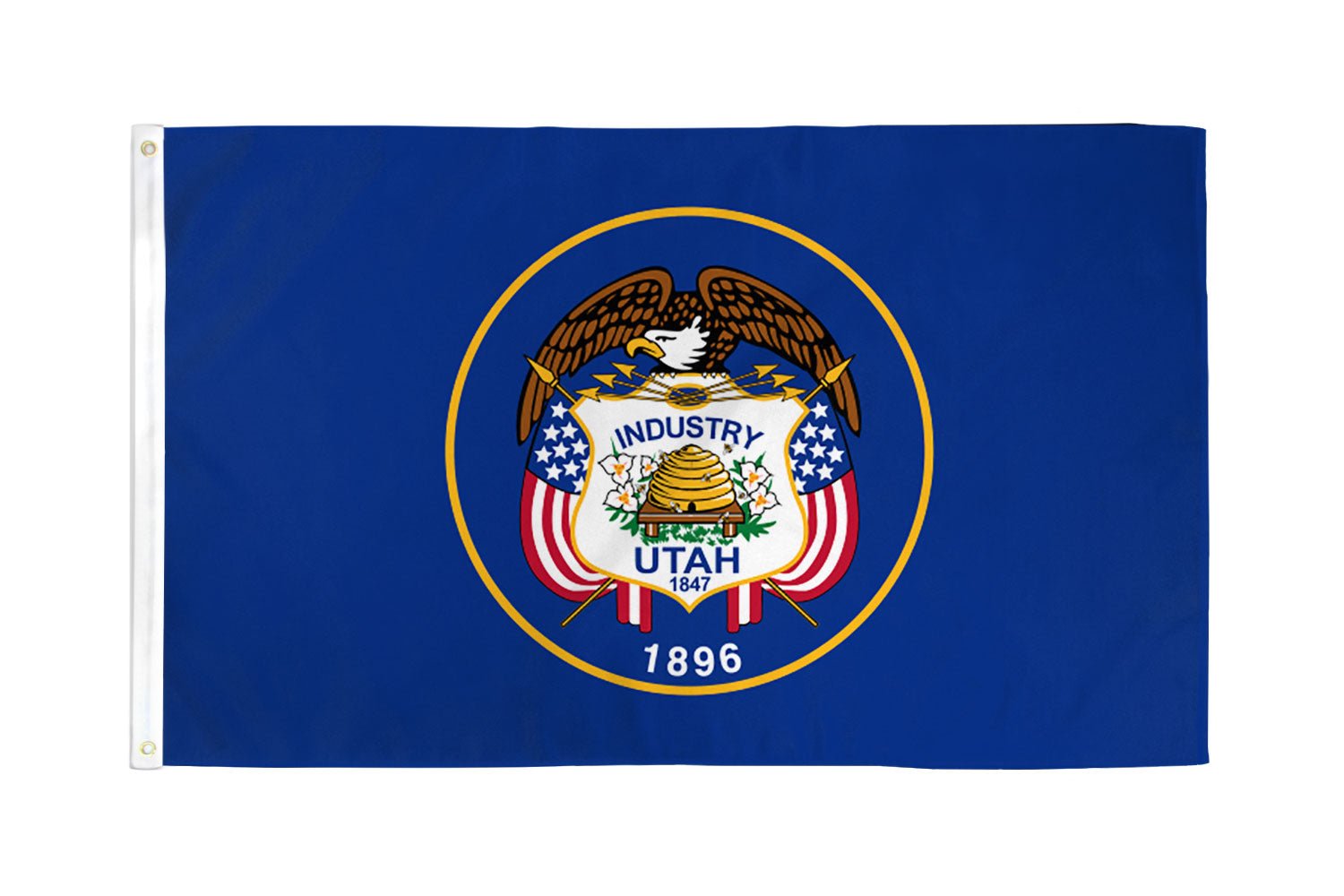 Utah (1913) Flag 2x3ft Poly - Flags Importer