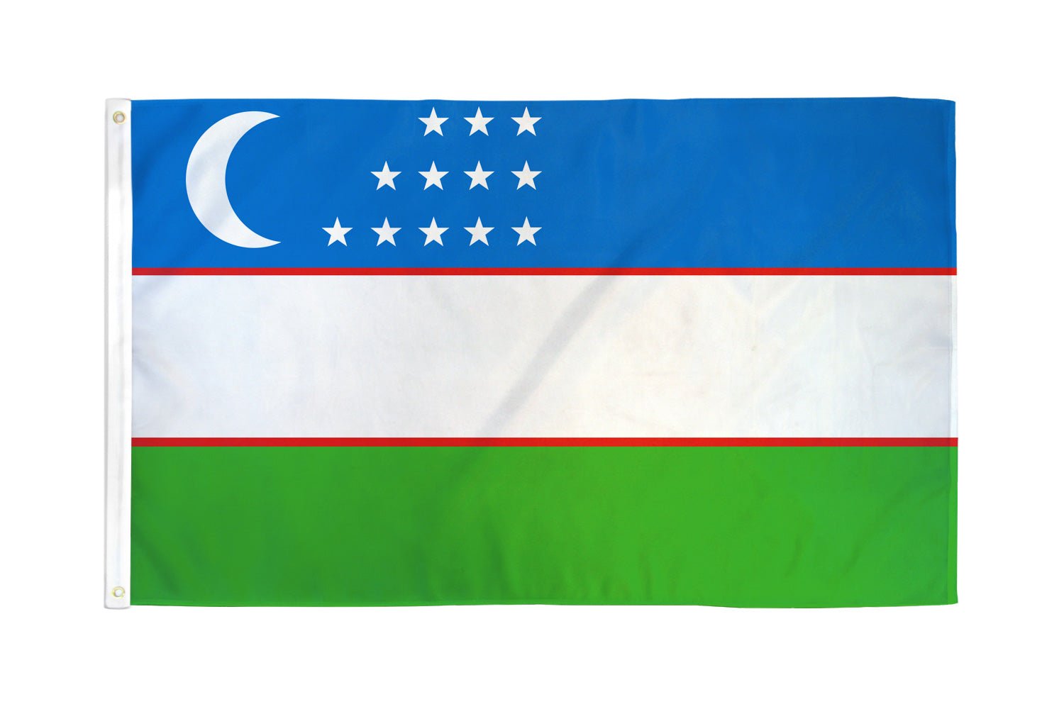 Uzbekistan Flag 2x3ft Poly - Flags Importer