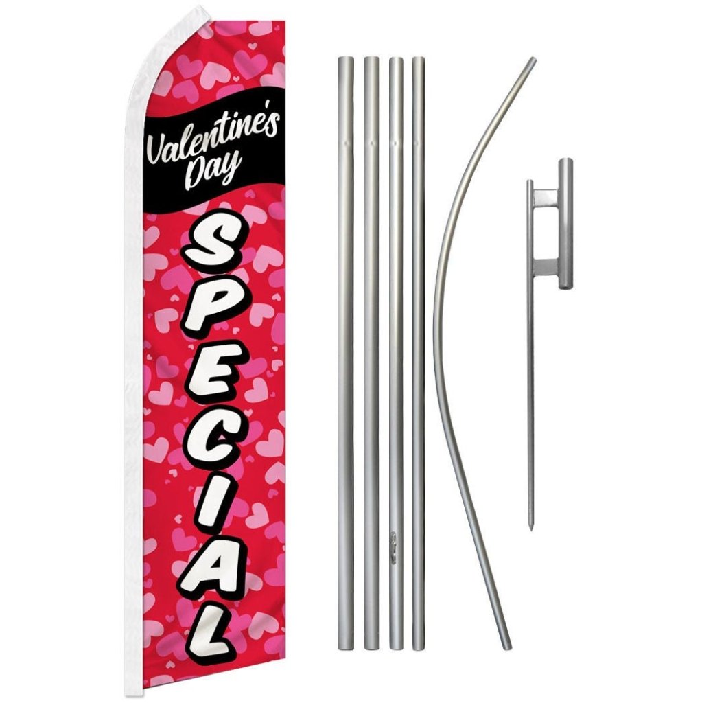 Valentine's Day Special Super Flag & Pole Kit - Flags Importer