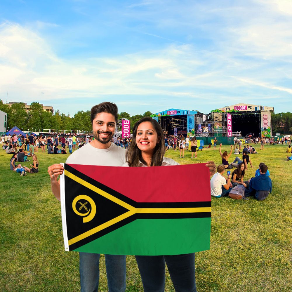 Vanuatu Flag 2x3ft Poly - Flags Importer