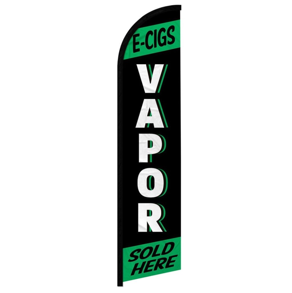 Vapor (Green & Black) Windless Banner Flag - Flags Importer