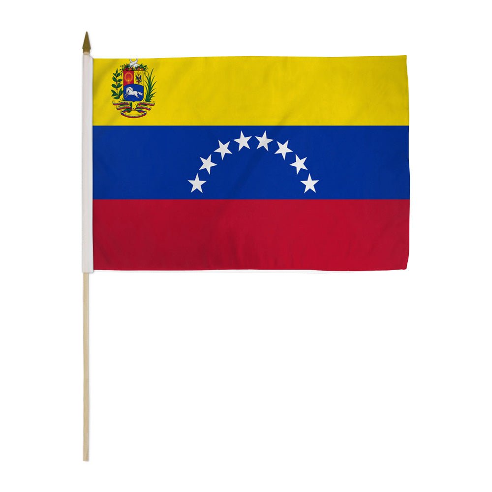 Venezuela (Bolivarian) 12x18in Stick Flag - Flags Importer