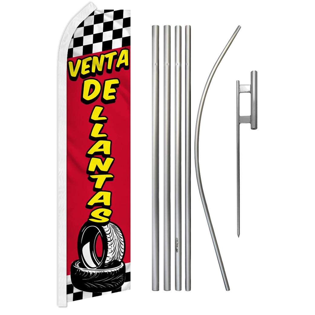 Venta De Llantas Super Flag & Pole Kit - Flags Importer