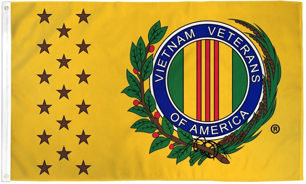 Vietnam War Veterans (Yellow) Flag 3x5ft Poly - Flags Importer