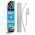 Walk In Drive Out (Blue) Super Flag & Pole Kit - Flags Importer