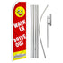 Walk In Drive Out (Red) Super Flag & Pole Kit - Flags Importer