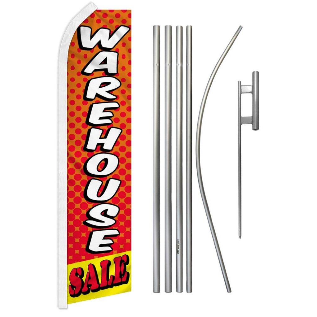 Warehouse Sale Super Flag & Pole Kit - Flags Importer