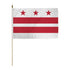 Washington DC 12x18in Stick Flag - Flags Importer