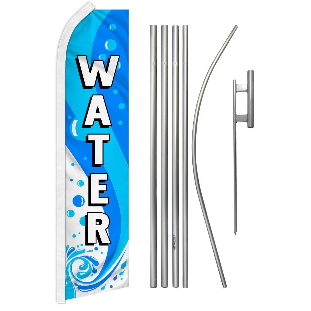 Water Super Flag & Pole Kit - Flags Importer