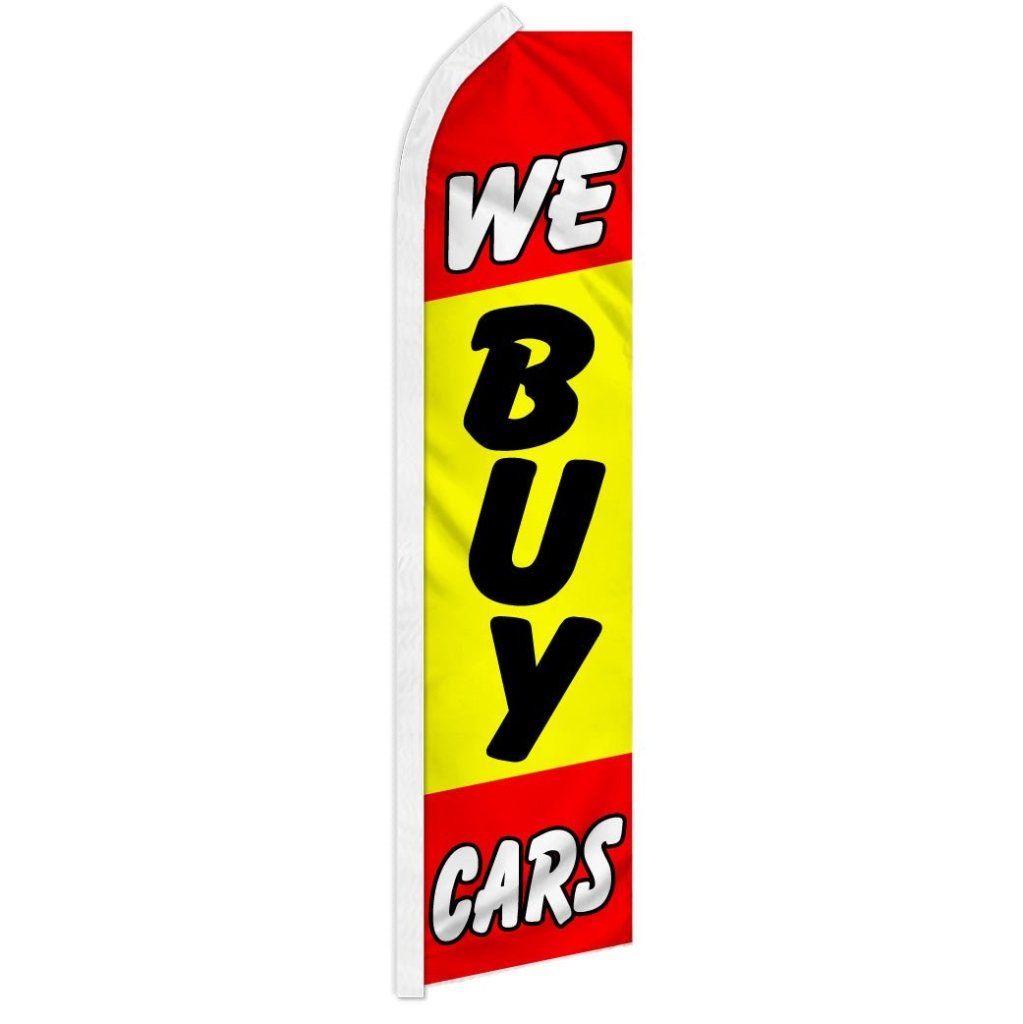 We Buy Cars Super Flag - Flags Importer