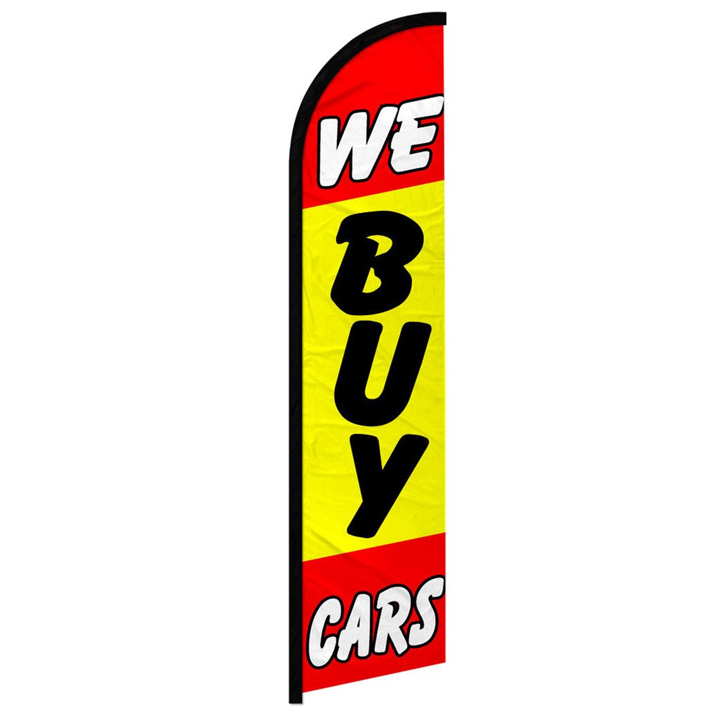 We Buy Cars Windless Banner Flag - Flags Importer