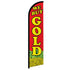 We Buy Gold (Red) Windless Banner Flag - Flags Importer