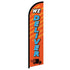 We Deliver (Orange & Blue) Windless Banner Flag - Flags Importer