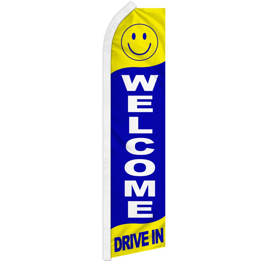 Welcome Drive In Super Flag - Flags Importer