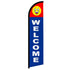 Welcome (Happy Face) Windless Banner Flag - Flags Importer