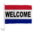 Welcome Single - Sided Car Flag - Flags Importer