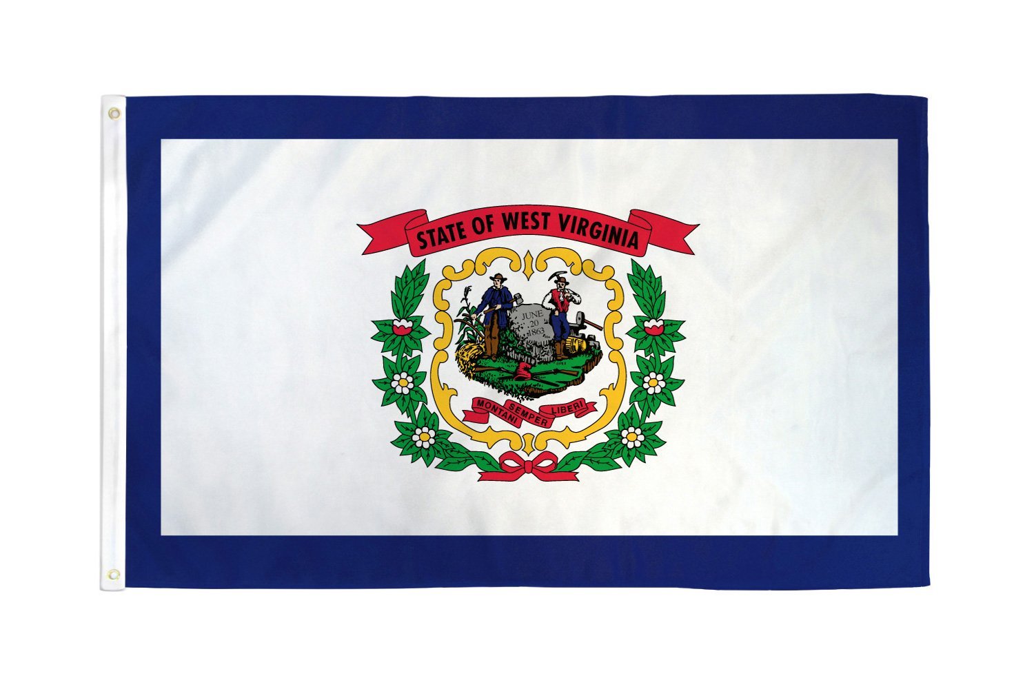 West Virginia Flag 2x3ft Poly - Flags Importer