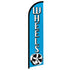 Wheels (Blue) Windless Banner Flag - Flags Importer