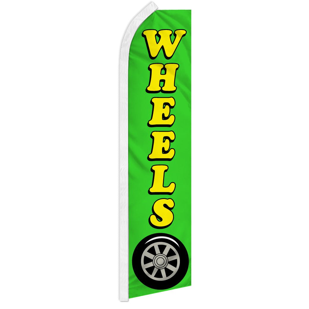 Wheels (Green) Super Flag - Flags Importer