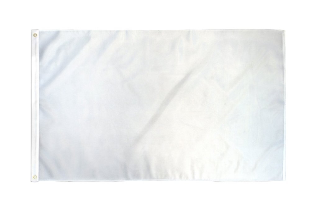 White Solid Color 3x5ft DuraFlag - Flags Importer