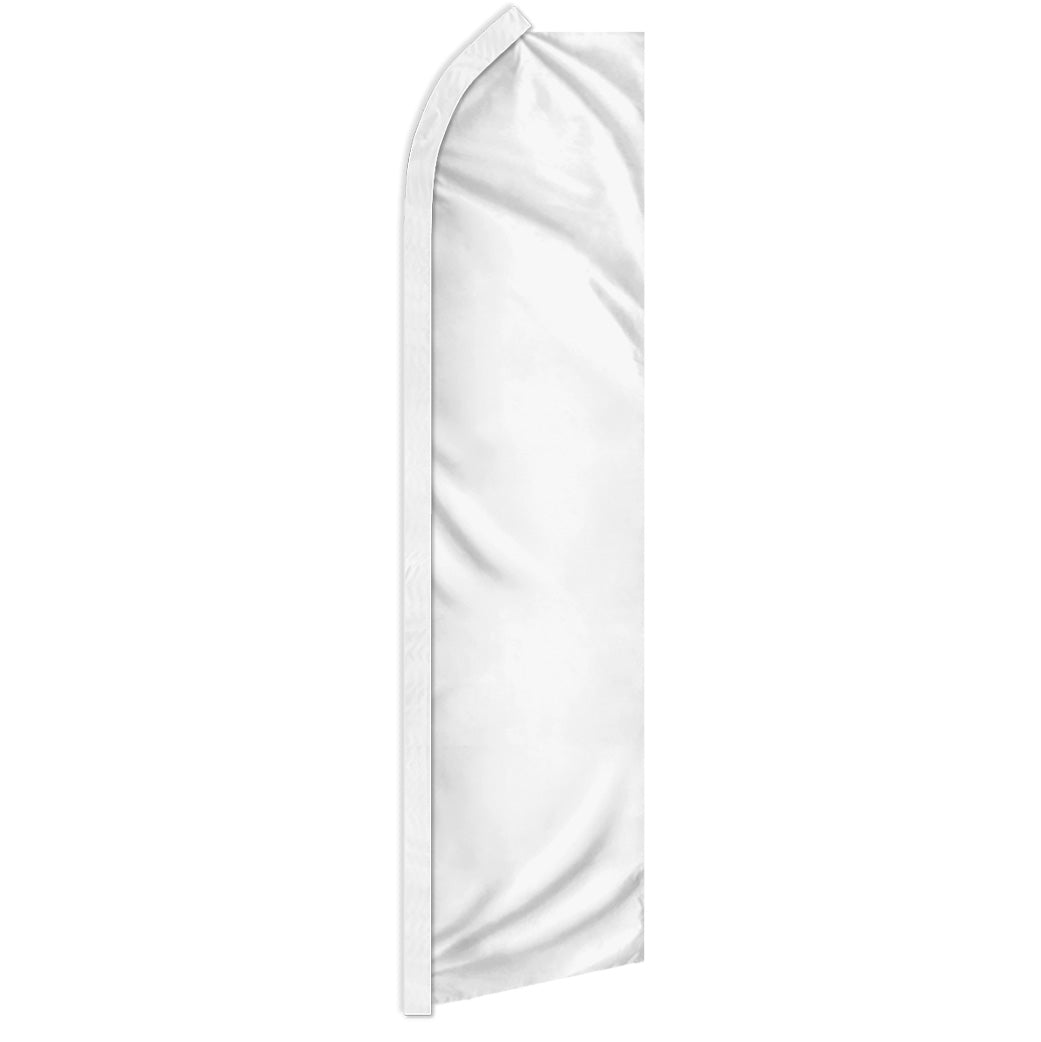 White Solid Color Super Flag - Flags Importer