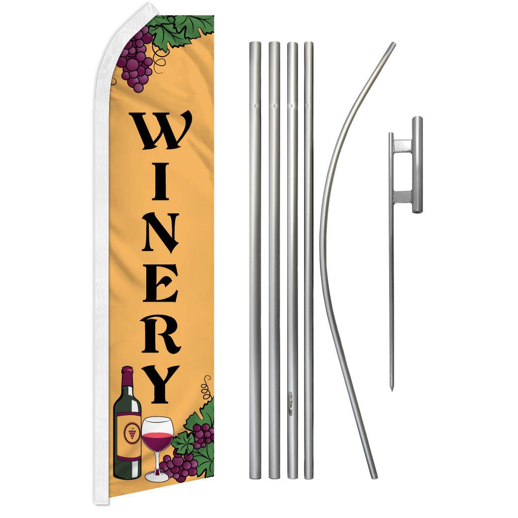 Winery Super Flag & Pole Kit - Flags Importer