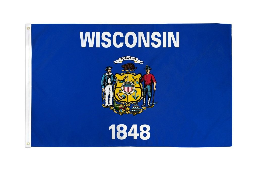 Wisconsin Flag 2x3ft Poly - Flags Importer