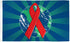 World Aids Awareness Flag 3x5ft Poly - Flags Importer