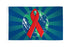 World Aids Awareness Flag 3x5ft Poly - Flags Importer