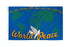 World Peace (Map Blue) Flag 3x5ft Poly - Flags Importer