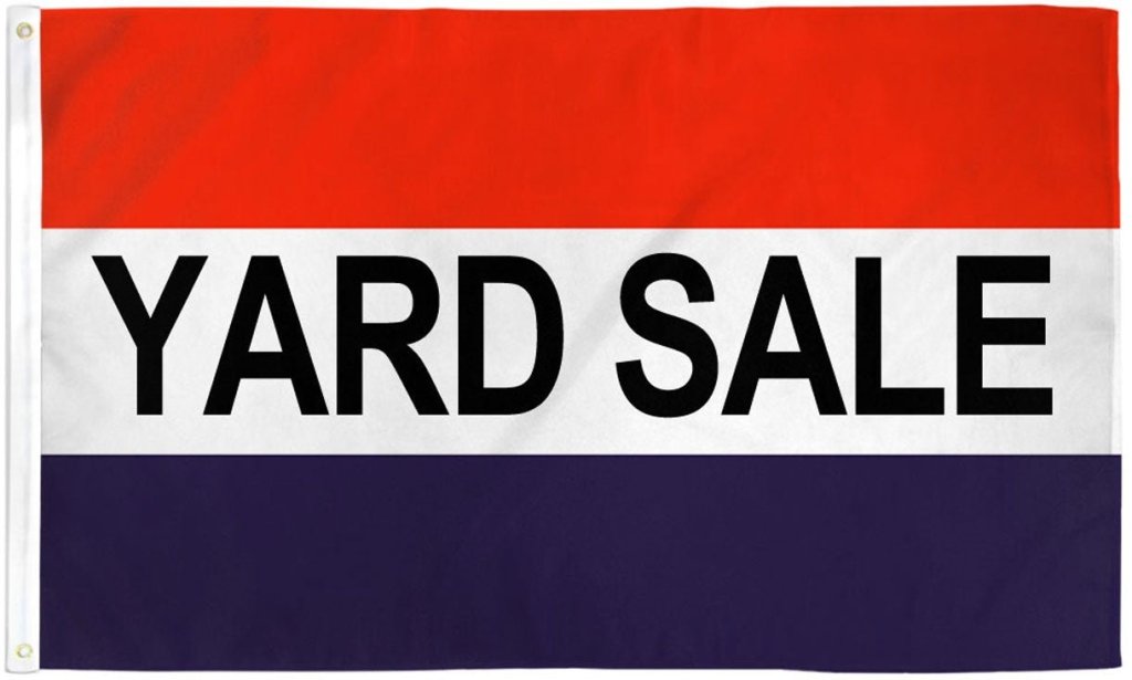 Yard Sale (RWB) Flag 3x5ft Poly - Flags Importer