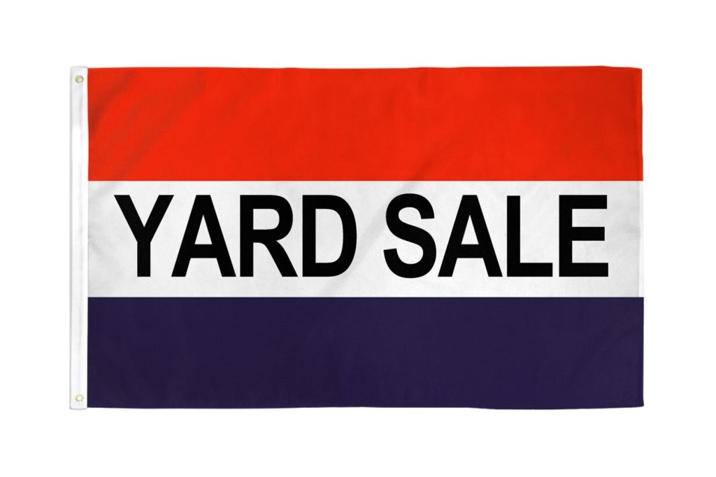 Yard Sale (RWB) Flag 3x5ft Poly - Flags Importer