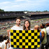 Yellow & Black Checkered Flag 2x3ft Poly - Flags Importer