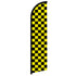 Yellow & Black Checkered Windless Banner Flag - Flags Importer