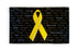 Yellow Ribbon (Inscriptions) Flag 3x5ft Poly - Flags Importer